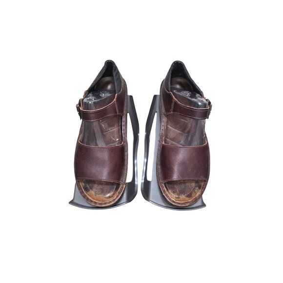 Naot Women's 39/8-8.5 Brown Leather Open-Toe Fishermen Sandals Adjustable Buckle - Picture 1 of 8